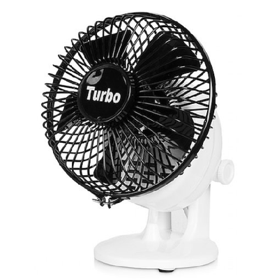 Turbo Desktop Fan Nail Dryer in black and white
